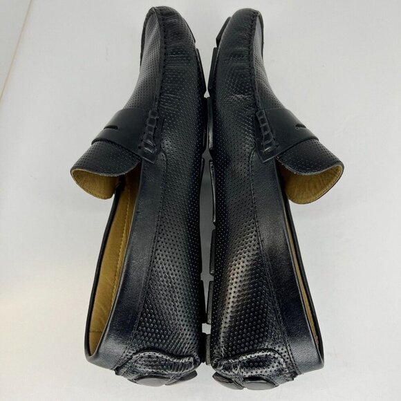 Mercanti Fiorentini MF-3601 Black Relax Slip-On Leather Size 12M Driving Loafers - Picture 6 of 9